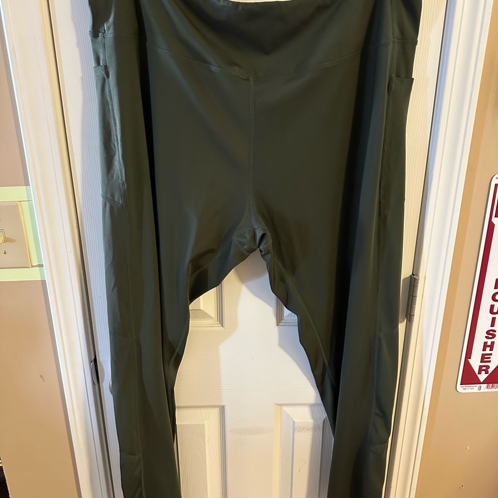 Ashley Stewart Olive Green Leggings